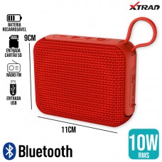 Caixa de Som Bluetooth 10W XDG-195 Xtrad - Vermelha